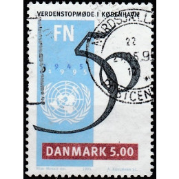 DK 1085y Pænt Stemplet 5 kr m. god VARIANT