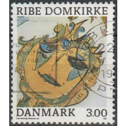 DK 0879x Stemplet 3 kr. m. god VARIANT