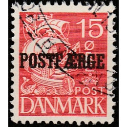 DK PF 16a Stemplet 15 øre postfærge