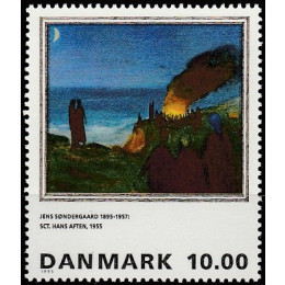 DK 1099x Postfrisk 10 kr m. god VARIANT