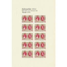 DK JUL 1912 Postfrisk nytryk 1978