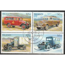 ISL 0762-0765 LUX stemplet 4-blok postbiler