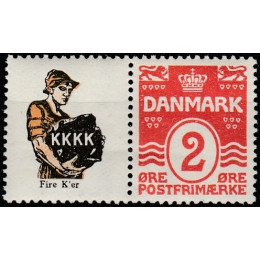 DK RE 33 Ustemplet 2 øre KKKK reklame