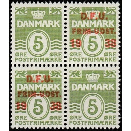 DK 0245+0199a Postfrisk 4-blok