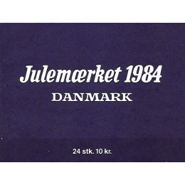 DK JUL 1984 Postfrisk julehæfte med miniark
