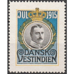 DVI JUL 1915 Postfrisk julemærke