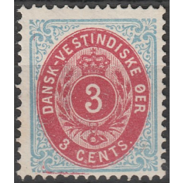 DVI 06 Ustemplet 3 cents m. TYK ramme