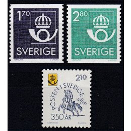 SV - 1363-1365 Postfrisk serie +