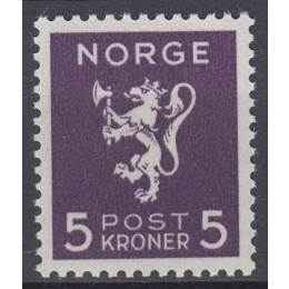 NO  0211 Postfrisk 5 kr