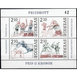 SV - 1383-1386 Postfrisk miniark