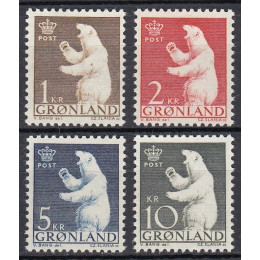 GR 058-061 Postfrisk isbjørne serie