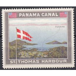 DVI  Mærkat Ustemplet Panama Canal