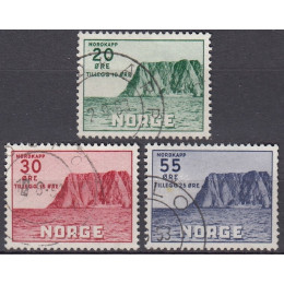 NO  0394-0396 Stemplet serie Nordkapp