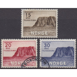 NO  0290-0292 Stemplet/ustemplet serie Nordkapp