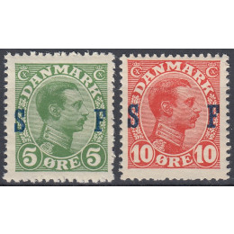DK SF 1+2 Postfrisk sæt soldaterfrimærker