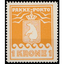 GR PP 18 Postfrisk 1 krone Pakkeporto - se beskr.