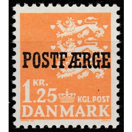 DK PF 41 Postfrisk 1,25 kr postfærge