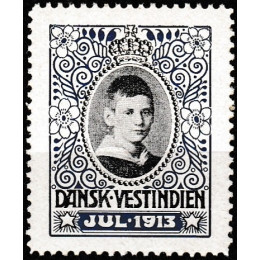 DVI Jul 1913 Postfrisk julemærke