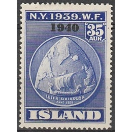 ISL 0220 Ustemplet m. Overtryk 1940