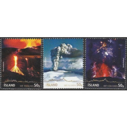 ISL 1260-1262 Postfrisk serie Vulkanudbrud