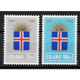 ISL 0431-0432 postfrisk - Island 25 år