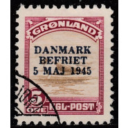GR 0018 Stemplet 5 øre DK befriet