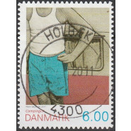 DK 1652Ea LUX/PRAGT stemplet (HOLBÆK) 6 kr. grovtakket