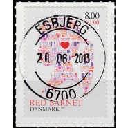 DK 1747 LUX/PRAGT stemplet (ESBJERG) tillægsværdi