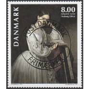 DK 1718 PRAGT stemplet (POSTEN) 8 kr.