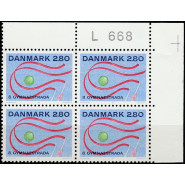 DK 0885x Postfrisk 2,80 kr. i 4-blok m. god VARIANT
