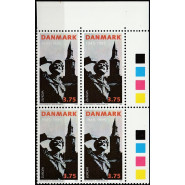 DK 1091x Postfrisk 3,75 kr. i 4-blok m. god VARIANT