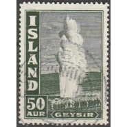 ISL 0198 LUX/FLOT Stemplet 50 aur geysir