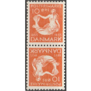 DK TB 07 Ustemplet par 10 øre Téte Béche