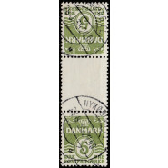 DK TB 02 FLOT Stemplet par 5 øre Téte Béche