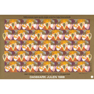 DK JUL 1988 Postfrisk UTAKKET ark 