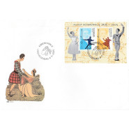 DK 1434x Pænt miniark på FDC m. god VARIANT