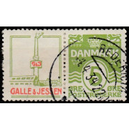 DK RE 44 FLOT stemplet 5 øre reklame Galle og Jessen m. "VARIANT"