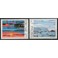 FØ 0154-0155 Postfrisk serie - Torshavn Bugt