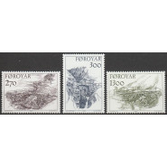FØ 0136-0138 Postfrisk serie