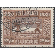ISL 0131x Pænt Stemplet 25 aur ALTING m. god VARIANT
