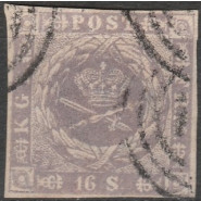 DK 0006 Stemplet 16 skilling