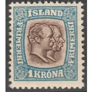 ISL 0060 Postfrisk 1 krona