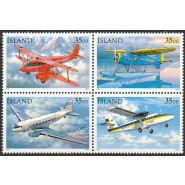 ISL 0851-0854 Postfrisk 4-blok - Postfly