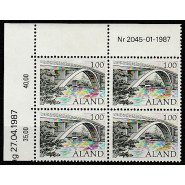 ÅLA 024 Postfrisk 4-blok m. god VARIANT