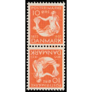 DK TB 07 Postfrisk par 10 øre Téte Béche