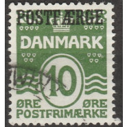 DK PF 05 Stemplet 10 øre postfærge