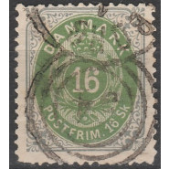DK 0020 Stemplet 16 skilling