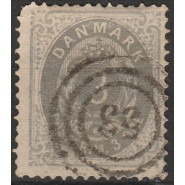 DK 0022by Pænt stemplet 3 øre med TYK ramme