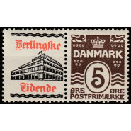 DK RE 30 Ustemplet Berlingske reklamemærke