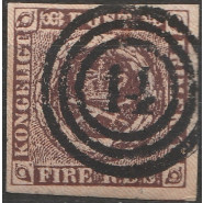 DK 0001 THIELE II stemplet nr. 14 (ECKERNFØRDE) 